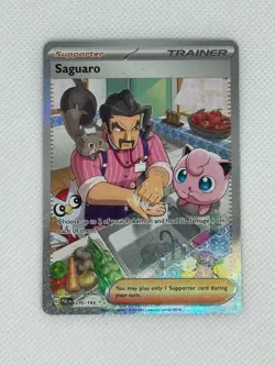Saguaro 270/193 Special Illustration Rare Paldea Evolved NM Pokemon Card - Image 1