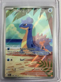 Pokemon TCG Misty's Lapras Illustration Rare Card 194/182 Destined Rivals - Image 3