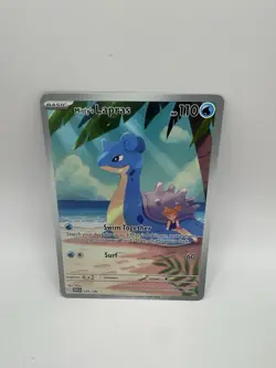 Pokemon TCG Misty's Lapras Destined Rivals 194/182 Illustration Rare Mint - Image 1