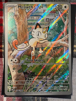 Pokemon TCG Mega Evolution Phantasmal Flames - Meowth 106/094 Illustration Rare - Image 1