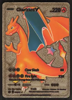 Charizard, 2020, V Claw Slash Fire Spin, Gold Foil Card #79/73 - Image 1