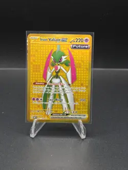 Iron Valiant ex Gold Hyper Rare 261/182 Paradox Rift Pokemon Card NM - Image 1