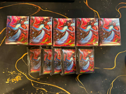 5x Pokemon Phantasmal Flames Mega Charizard X UPC Card Sleeves & Deck Box - Image 1