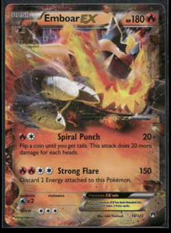 NM Emboar EX Holo Ultra Rare 14/122 Breakpoint Pokemon Card 2016 TCG - Image 1