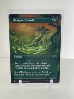 BORDERLESS Rampant Growth Double Masters 2022 MTG Cards NM/Mint - Image 1