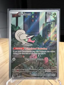 Shelmet 093/086 White Flare Holo Pokemon Card NM - Image 1