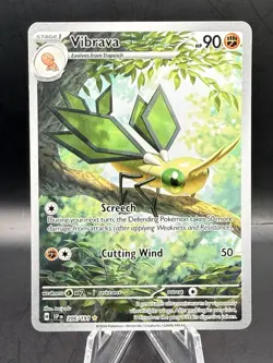 Pokemon TCG Card Vibrava 206/191 Surging Sparks Illustration Rare Holo - NM - Image 1