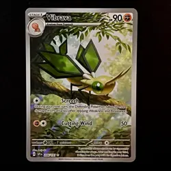 VIBRAVA 206/191 POKEMON TCG SURGING SPARKS ILLUSTRATION RARE NM - Image 1