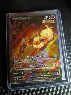 Flareon v SWSH179 Sword & Shield Promo Holo Card Near Mint Condition - Image 2