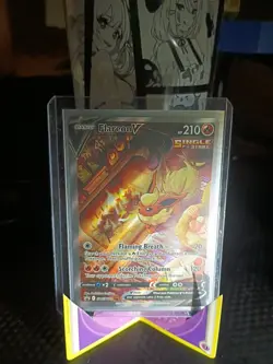 Flareon v SWSH179 Sword & Shield Promo Holo Card Near Mint Condition - Image 4