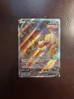 Pokemon Card TCG Flareon V SWSH179 Sword & Shield Black Star Promo Holo Rare NM - Image 1