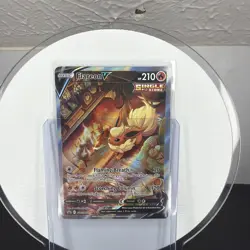 Pokemon Card - Flareon V SWSH179 Alt Full Art Holo Black Star Promo - M/NM - Image 1