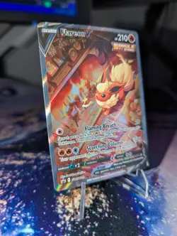 Pokemon Card TCG Flareon V SWSH179 Sword & Shield Black Star Promo Holo Rare NM - Image 2