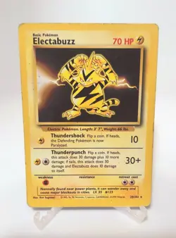 Electabuzz 020/102 Base Set Vintage Pokemon Card TCG 1999 WOTC - Image 1