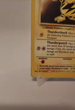 Electabuzz 020/102 Base Set Vintage Pokemon Card TCG 1999 WOTC - Image 5