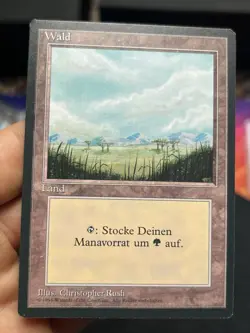 German FBB • Misprint Wald "Forest Plains" • Unplayed • Mtg (2056) - Image 1