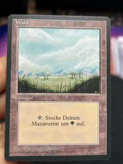 German FBB • Misprint Wald "Forest Plains" • Unplayed • Mtg (2057) - Image 1