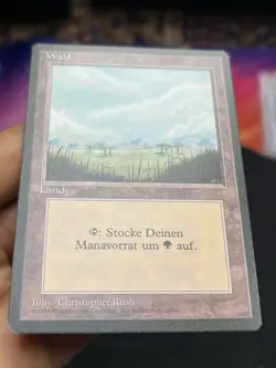 German FBB • Misprint Wald "Forest Plains" • Unplayed • Mtg (2057) - Image 2