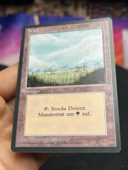 German FBB • Misprint Wald "Forest Plains" • Unplayed • Mtg (2057) - Image 3