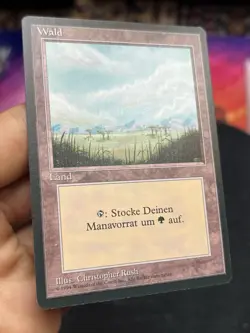 German FBB • Misprint Wald "Forest Plains" • Unplayed • Mtg (2057) - Image 4