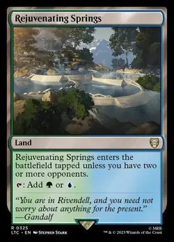 NM Rejuvenating Springs, MTG, Lord of the Rings, Magic the Gathering, 325 - Image 1
