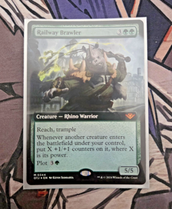 MTG Railway Brawler Outlaws of Thunder Junction - NM Extended Foil - Image 1