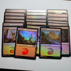 Lot of 20x Random FOIL MOUNTAIN - Basic Lands - MTG Magic NM-LP - Image 1