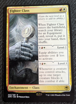 MTG Adventures in the Forgotten Realms Fighter Class 222 Regular Rare NM/M - Image 1