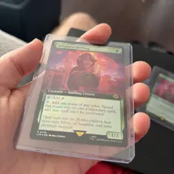 SET OF 3: 2 SURGE FOIL (2) And Q Regular Foil- Delighted Halfling LOTR MTG - Image 3