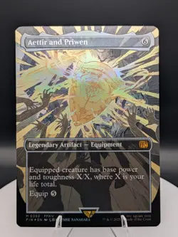 Aettir and Priwen (Borderless) FOIL Mythic: Final Fantasy MTG (NM) - Image 1