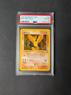 Pokemon TCG Fossil Gengar Holo 5/62 PSA 6 + #12 MOLTRES-HOLO PSA 6 bundle - Image 3