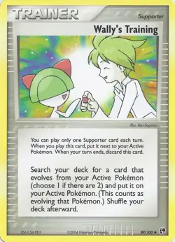 Pokemon Wally's Training (89/49) EX Battle Stadium LP - Image 1