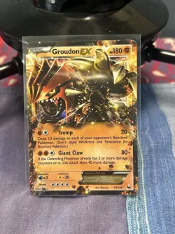Pokemon Groudon EX Ultra Rare Holo 180 HP Dark Explorers 54/108 TCG 2012 - Image 1