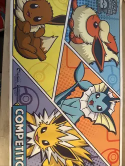 Pokemon TCG 2023 NAIC Competitor Playmat - Eevee Flareon Jolteon Vaporeon (NEW) - Image 1