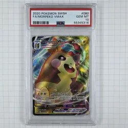 2020 Pokemon Morpeko VMAX Holo PSA 10 Swsh01: Sword & Shield - Image 1