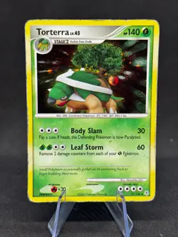 Pokemon TCG Torterra LV. 45 Diamond and Pearl Holo 17/130 HP - Image 1