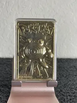 1999 Pokemon 23K Gold Plated Pikachu and Poliwhirl Trading Cards Burger King - Image 5