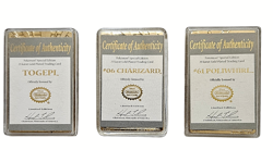 x3 Pokemon TCG Burger King 23k Gold Plated Cards Togepi Charizard Poliwhirl 1999 - Image 4