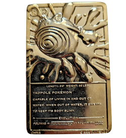 x3 Pokemon TCG Burger King 23k Gold Plated Cards Togepi Charizard Poliwhirl 1999 - Image 2