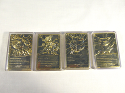 Lot 4 1999 Pokemon Burger King Gold Plated Cards Poliwhirl Pikachu Togepi Mewtew - Image 5