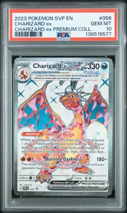 2023 POKEMON SVP EN-SV BLACK STAR PROMO #056 CHARIZARD EX PSA 10 - Image 1