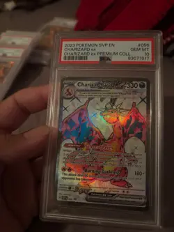 2023 POKEMON SVP EN-SV BLACK STAR PROMO #056 CHARIZARD EX PSA 10 HARD TO GRADE - Image 2
