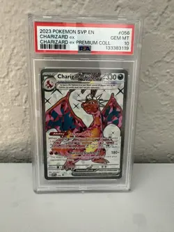 2023 POKEMON SVP EN-SV BLACK STAR PROMO #056 CHARIZARD EX PSA 10 - Image 1