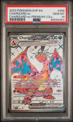2023 POKEMON SVP EN-SV BLACK STAR PROMO #056 CHARIZARD EX PSA 10 - Image 1