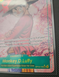 2025 Monkey D Luffy (Parallel) OP13-118 Carrying On His Will Foil - Image 4