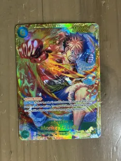 One Piece Carrying On His Will Monkey D Luffy OP13-118 SEC Secret Rare Parallel⚓ - Image 1