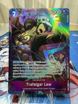 One Piece Ccg Trafalgar Law SR Alt Art OP12-073 Legacy of The Master English NM - Image 1