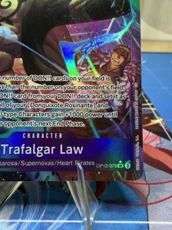 One Piece Ccg Trafalgar Law SR Alt Art OP12-073 Legacy of The Master English NM - Image 4