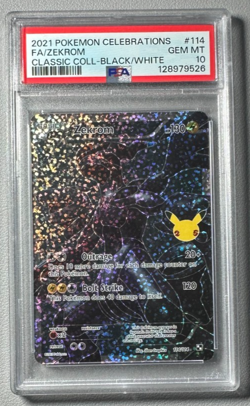 2021 Pokemon Celebrations 114/114 Zekrom Black & White Classic Collection PSA 10 - Image 1