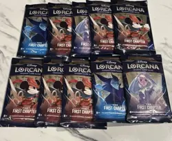 Disney Lorcana Trading Card Game The First Chapter Booster Pack - 10 Packs 4050368981714 - Image 1